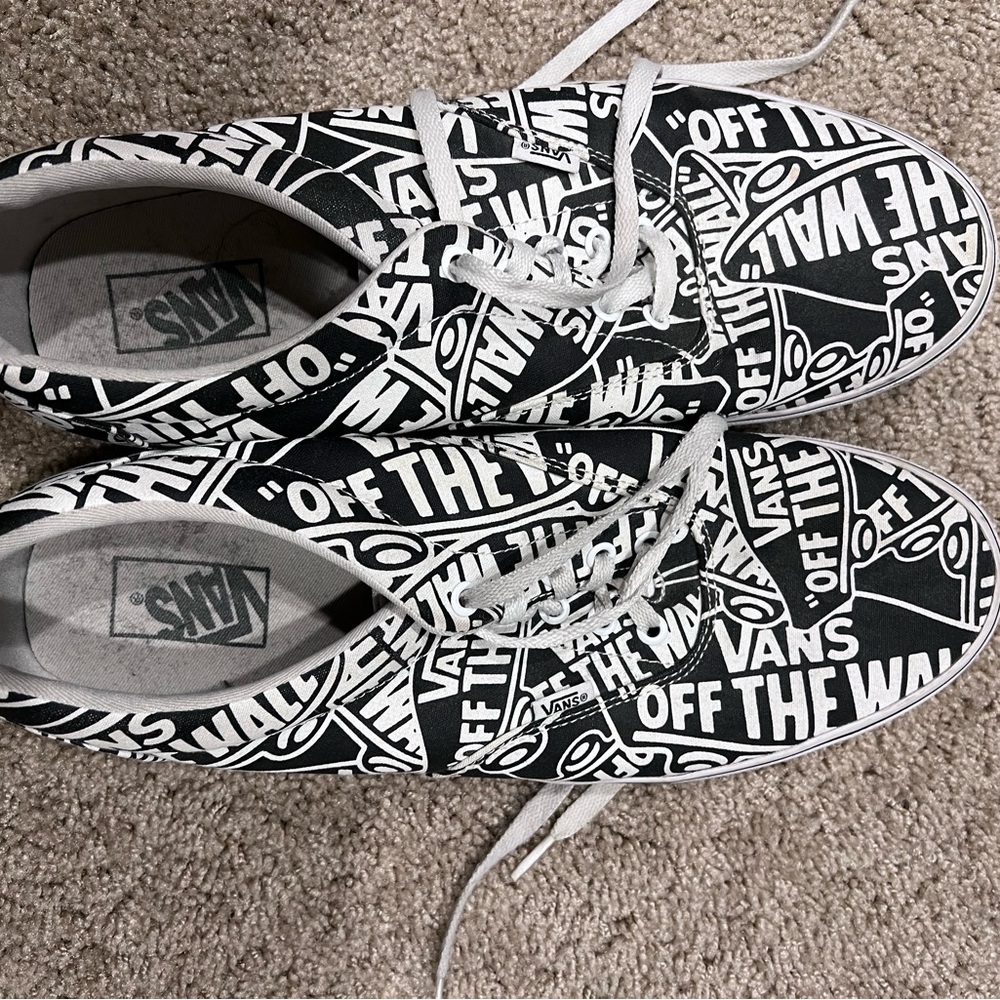 Vans Black and White Off The Wall Sneakers 13